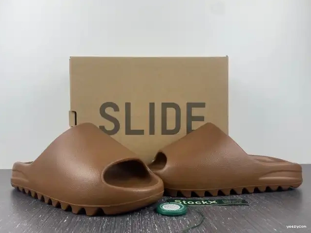 Slide Yeezy Adidas FZ5896 Flax 0604